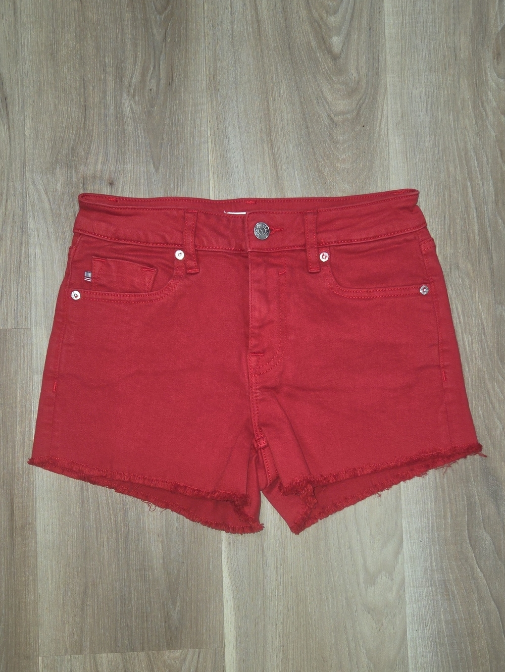 •Vigoss• Little Girls Red Jean Shorts